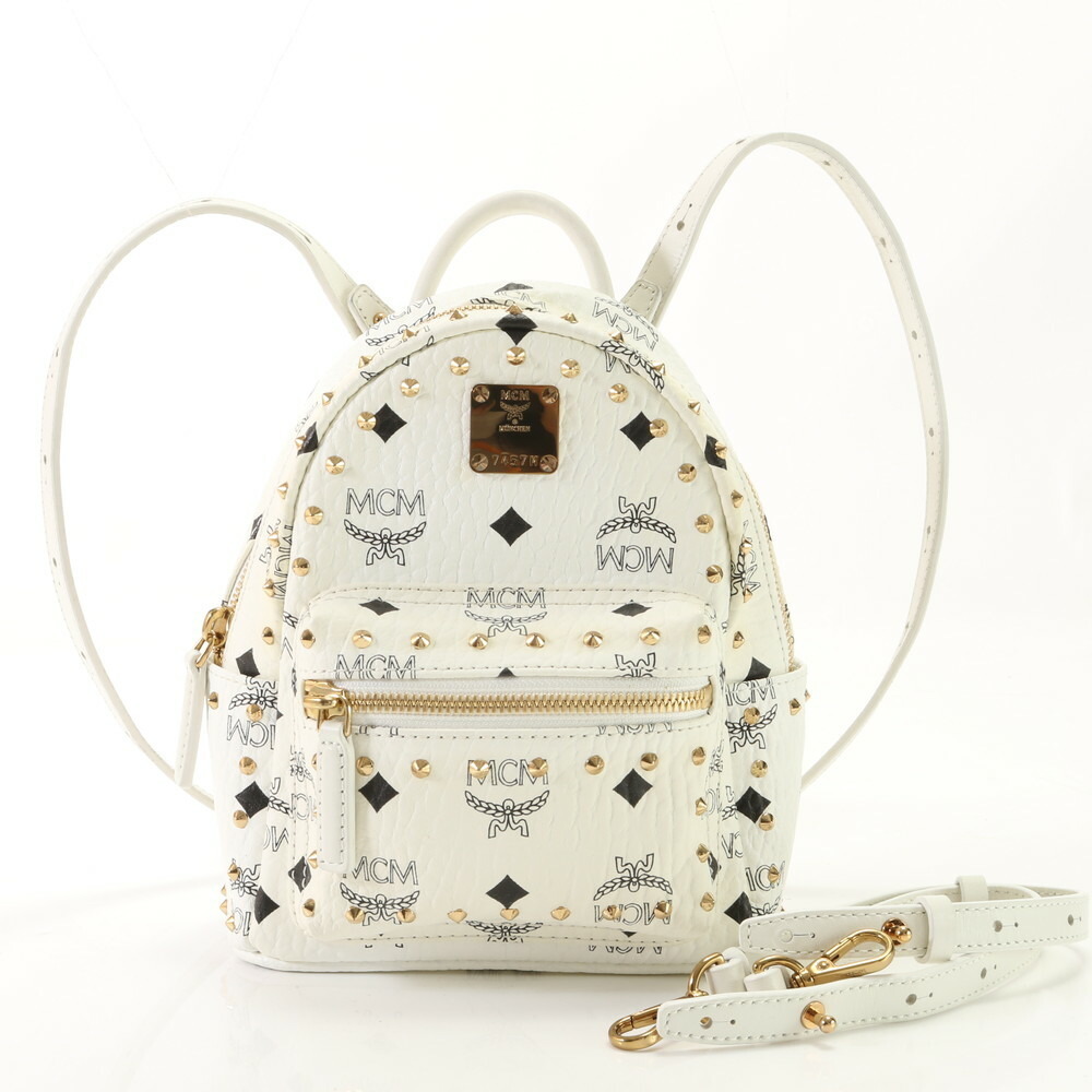 MCM Visetos Studded Rucksack